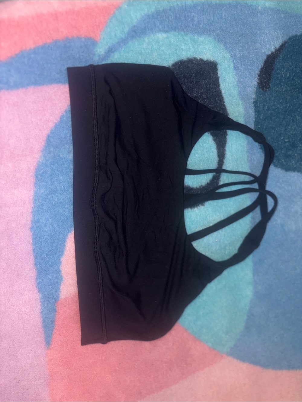 lululemon athletica Black Strappy Sports Bralette